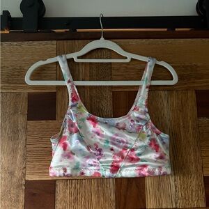 Vintage Floral Bralette Tank Crop Top